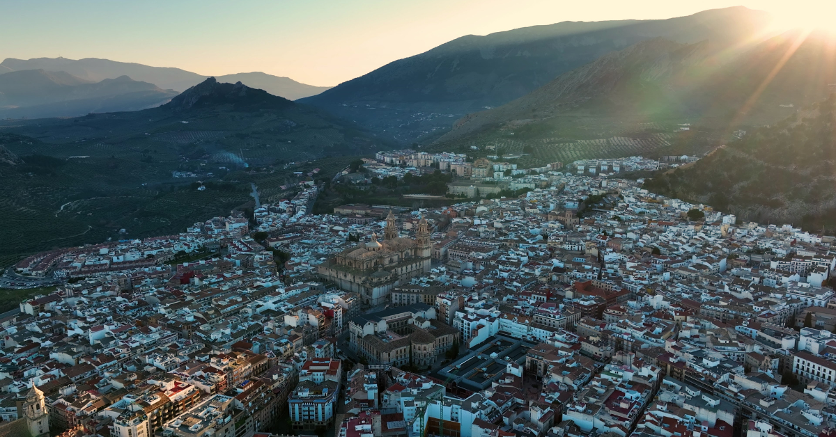 Vista aérea de la ciudad de Jaén